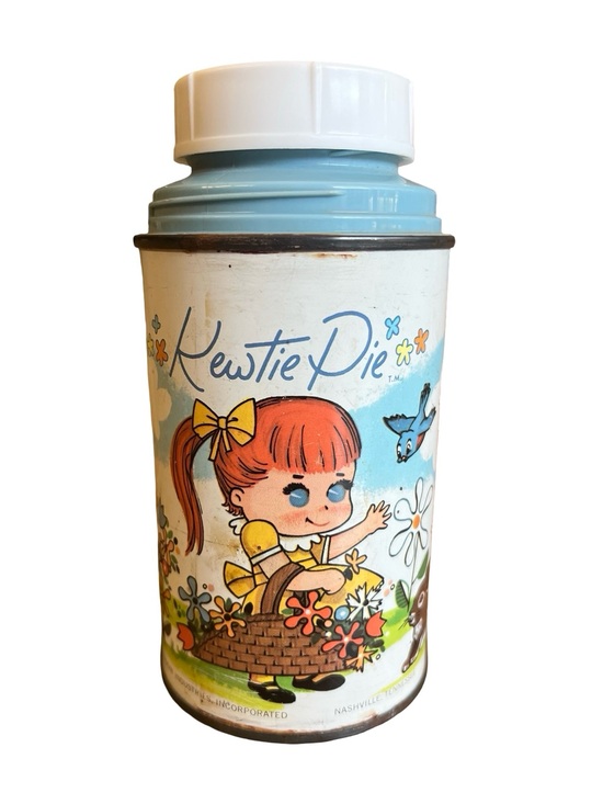 aladdin Other - Vintage 60s Kewtie Pie Metal Thermos w Screw Cap Aladdin 8oz 1967 Made in USA